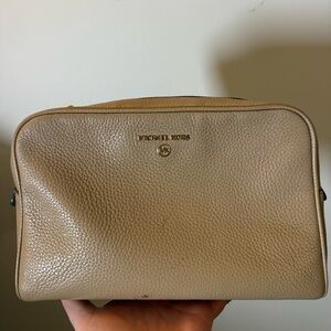 Michael Kors Brown Leather Messenger Bag
